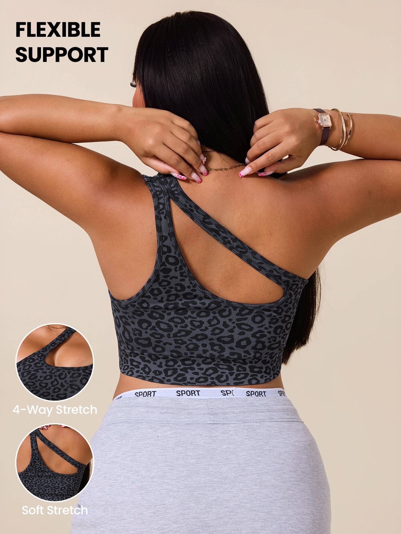 Tank Top Ribbed - Женский спортивный топ больших размеров с